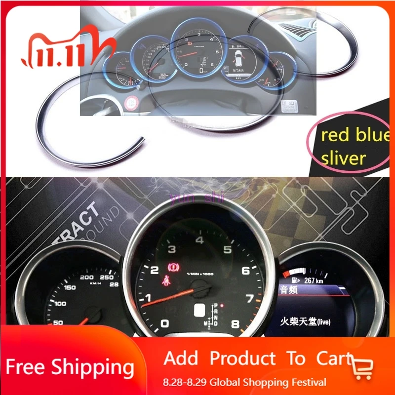 Внутренние наклейки для Porsche Macan 911 Cayenne Panamera Boxster, аксессуары, 3 цвета, украшение для приборной панели автомобиля, кольцо S
Внутренние наклейки для Porsche Macan 911 Cayenne Panamera Boxster, аксессуары, 3 цвета, украшение для приборной панели автомобиля, кольцо S