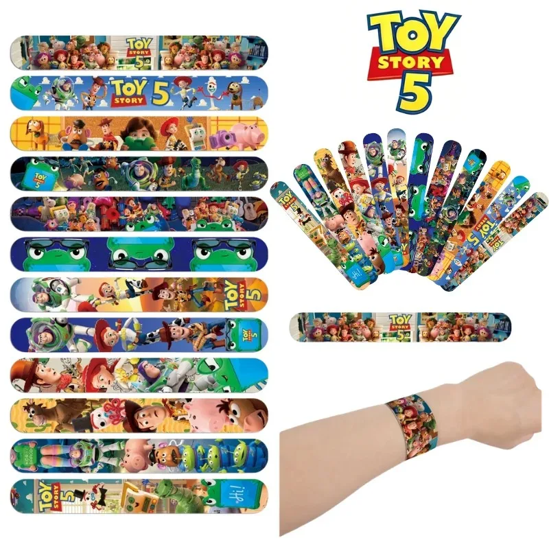New!! 1-60Pcs Toy Story 5 Slap Bracelets Party Favors Snap Band Supplies Children's Birthday Souvenirs Christmas Stocking Fille
New!! 1-60Pcs Toy Story 5 Slap Bracelets Party Favors Snap Band Supplies Children's Birthday Souvenirs Christmas Stocking Fille