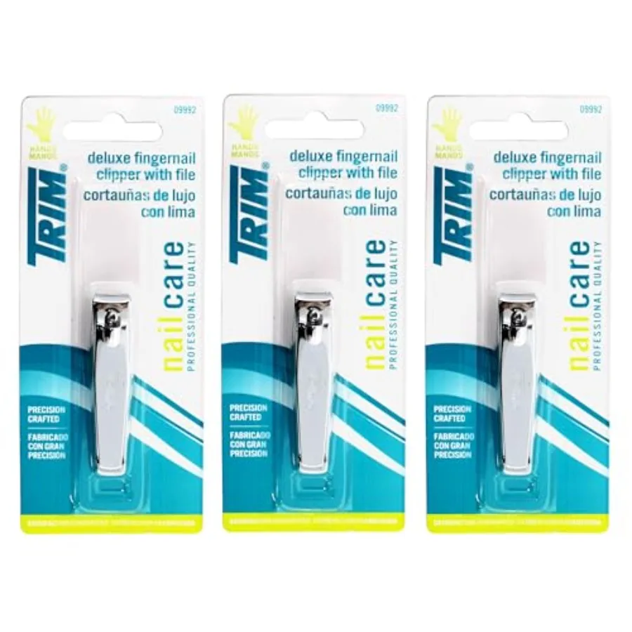 Set of 3 Trim Deluxe Fingernail Clippers with File bundled by Maven Gifts
Set of 3 Trim Deluxe Fingernail Clippers with File bundled by Maven Gifts