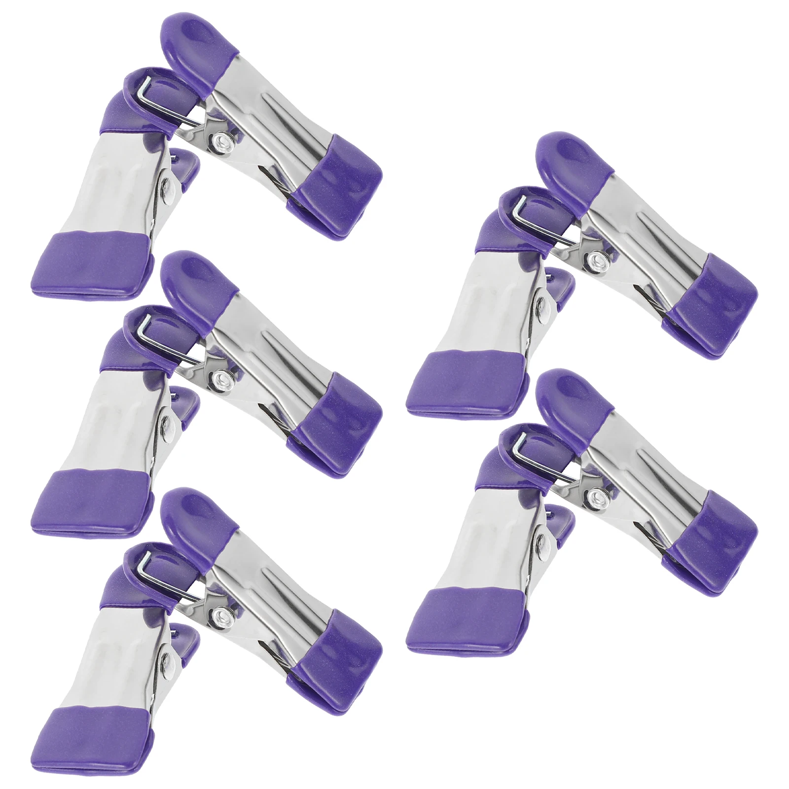 10 Pcs Clothespins Stainless Steel Large Clamping Space Quilt Clamp Fixing Design Practical Bag Food Package Hanger Clips
10 Pcs Clothespins Stainless Steel Large Clamping Space Quilt Clamp Fixing Design Practical Bag Food Package Hanger Clips