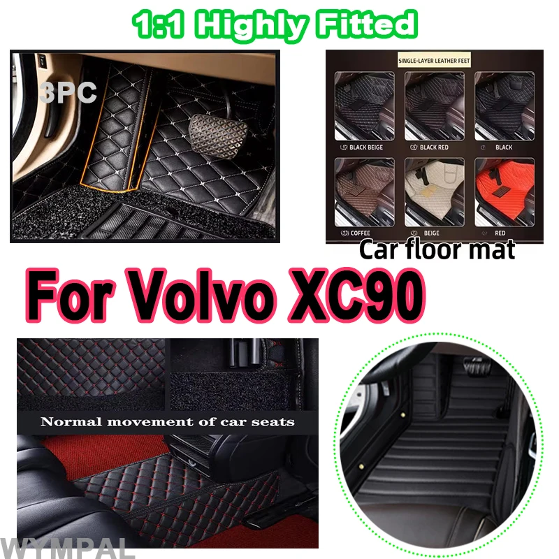 Luxury Leather Car Floor Mat For Volvo XC90 MK1 2002~2014 7seat Dirt-resistant Mat Para Autos Car Accessories Interior
Luxury Leather Car Floor Mat For Volvo XC90 MK1 2002~2014 7seat Dirt-resistant Mat Para Autos Car Accessories Interior