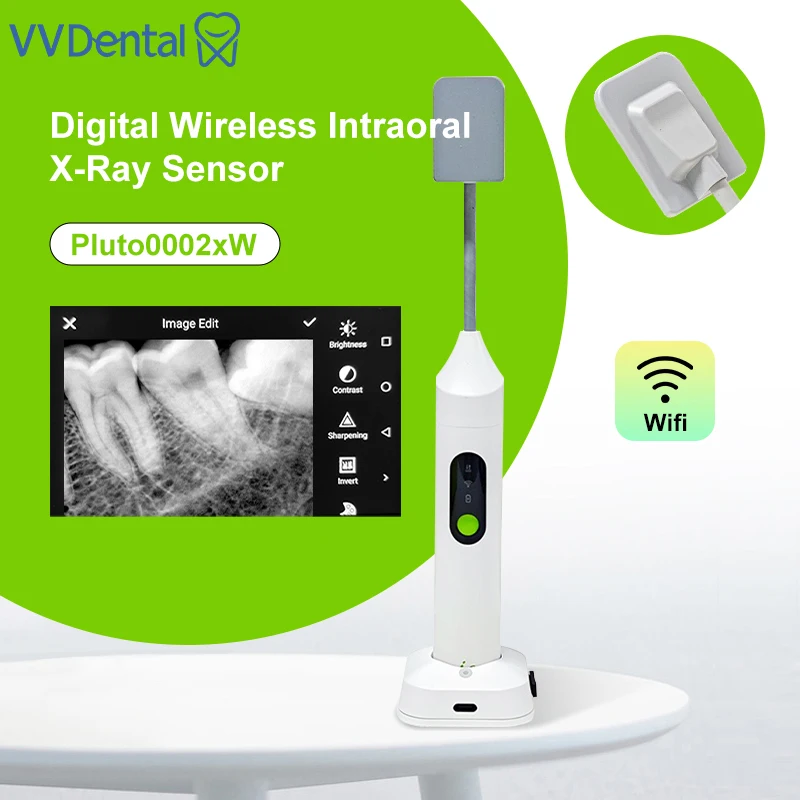 VVDental Dental IRay Digital Wireless Sensor X-Ray Intraoral Sensor Pluto 0002XW Cordless Dental X-Ray Sensor
VVDental Dental IRay Digital Wireless Sensor X-Ray Intraoral Sensor Pluto 0002XW Cordless Dental X-Ray Sensor