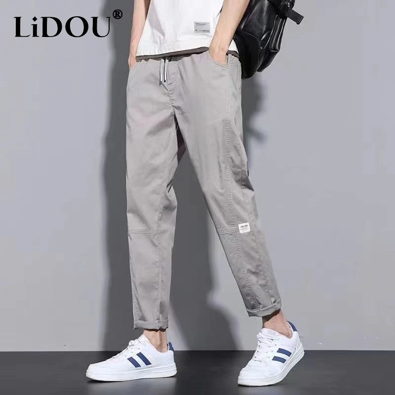 2023 Spring New Solid Color Fashion Thin Style Straight Pants Man Drawstring Pocket Comfortable All-match Ankle Length Trousers
2023 Spring New Solid Color Fashion Thin Style Straight Pants Man Drawstring Pocket Comfortable All-match Ankle Length Trousers