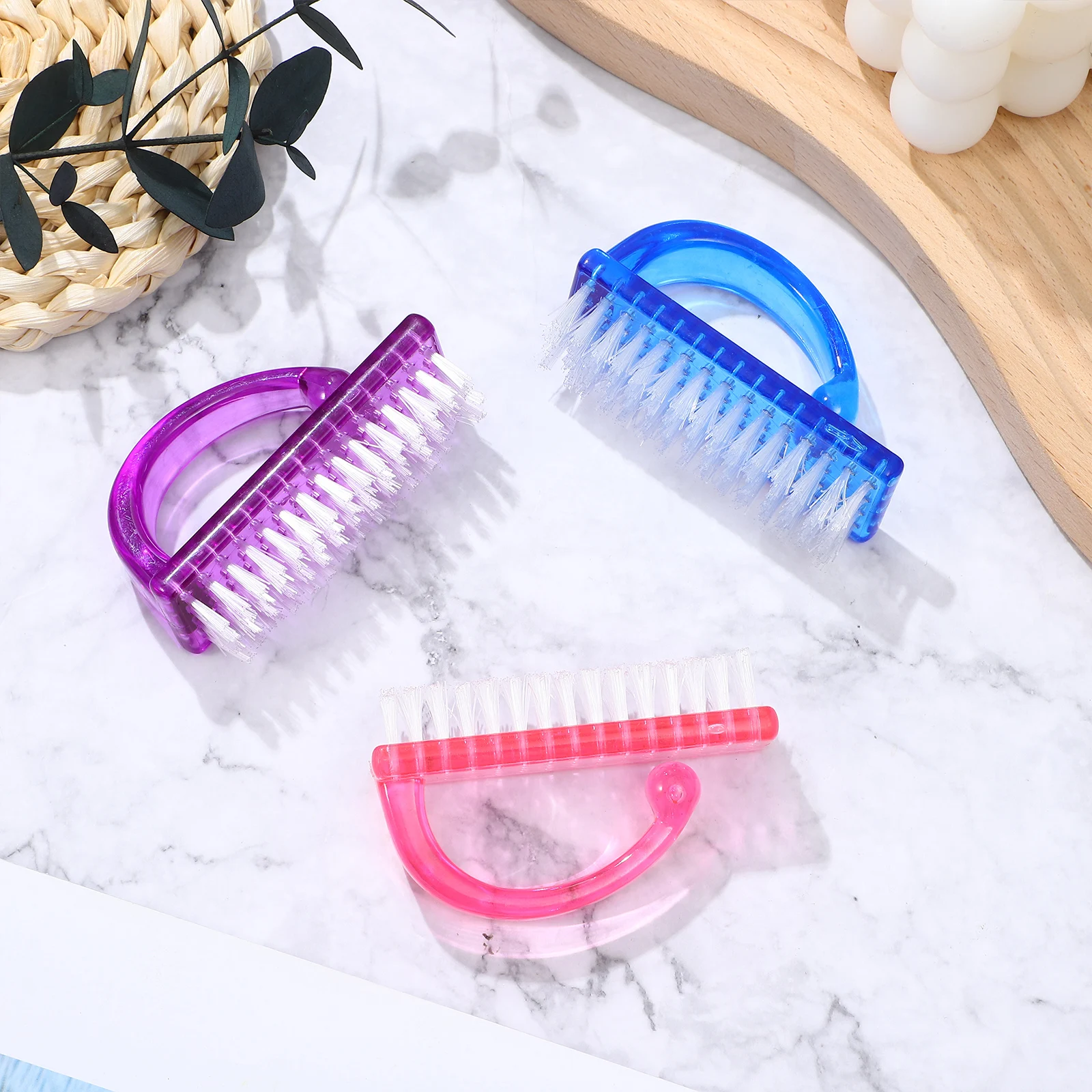 6Pcs Plastic Handle Nail Brush Fine Bristle Dust Cleaner for Fingernails Toenails Manicure Tool Portable Travel Essential Kit
6Pcs Plastic Handle Nail Brush Fine Bristle Dust Cleaner for Fingernails Toenails Manicure Tool Portable Travel Essential Kit