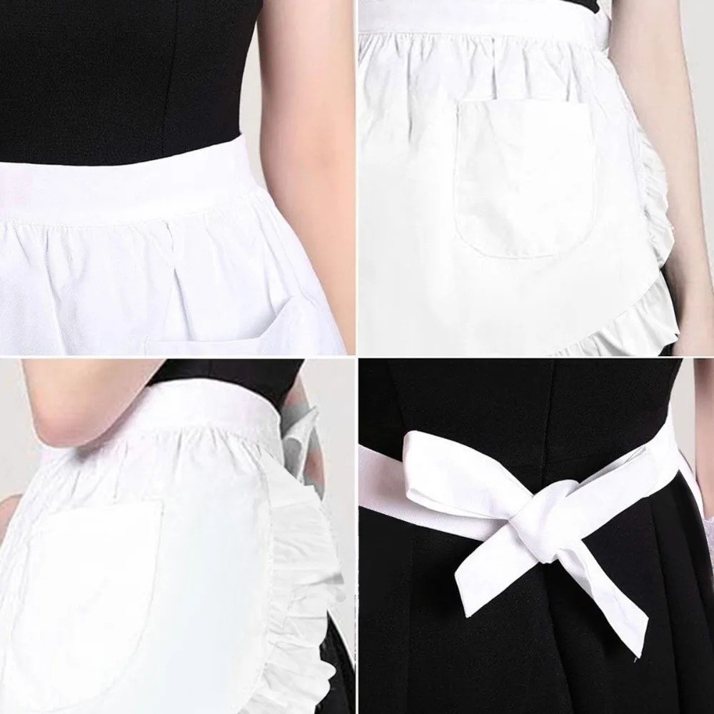Creative Cosplay Maid Apron Hat Set Lace Trim White Half Apron with Pocket Short Lolita Bonnet Hat Man Woman
Creative Cosplay Maid Apron Hat Set Lace Trim White Half Apron with Pocket Short Lolita Bonnet Hat Man Woman