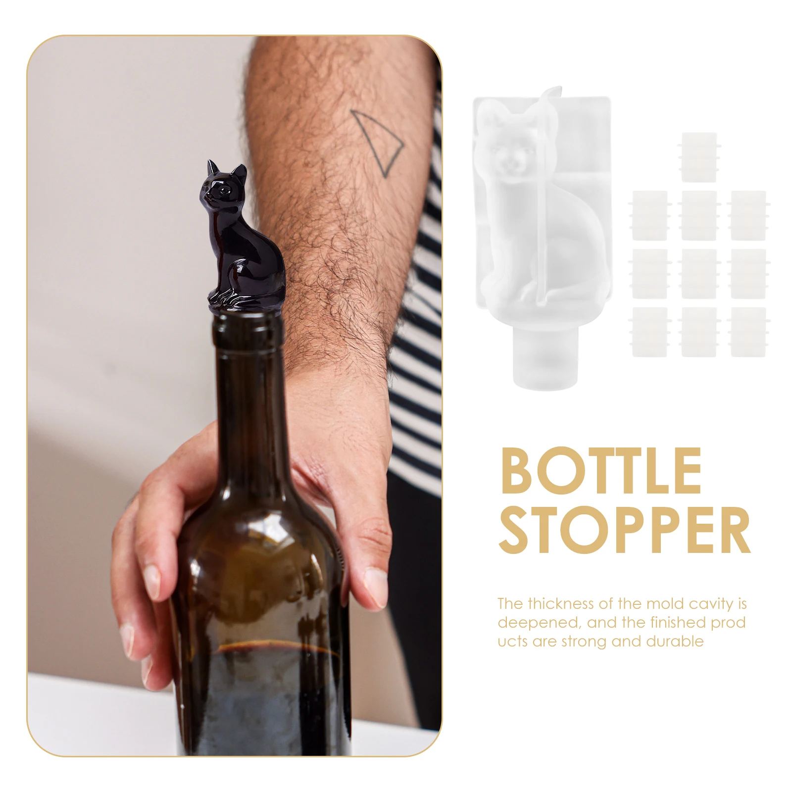 1 set Bottle Stopper Mold Diy Silicone Wine Decoration Resin Craft Molding Kit Jewelry Handicraft Casting Crafts Making Molds
1 set Bottle Stopper Mold Diy Silicone Wine Decoration Resin Craft Molding Kit Jewelry Handicraft Casting Crafts Making Molds