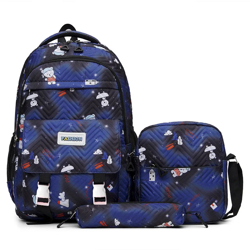 3Pcs/set sweet wave Backpack for Boy Girl Teenager Student Back To School Schoolbag shoulder bag Women lovely Rucksack Gift
3Pcs/set sweet wave Backpack for Boy Girl Teenager Student Back To School Schoolbag shoulder bag Women lovely Rucksack Gift