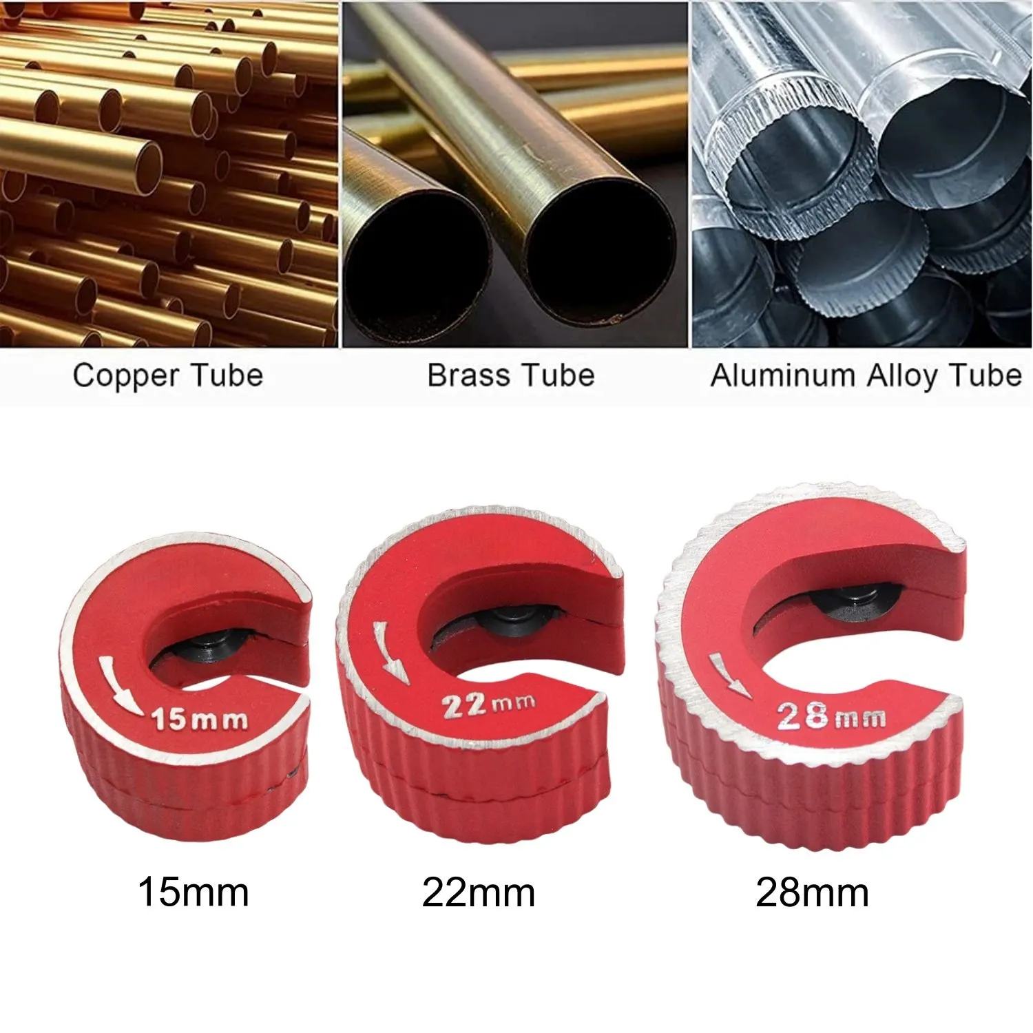 15/22/28mm Round Pipe Cutter Self Locking Tool Aluminium Alloy Body for Copper Tube Aluminium PVC Plastic Plumbing and Repair
15/22/28mm Round Pipe Cutter Self Locking Tool Aluminium Alloy Body for Copper Tube Aluminium PVC Plastic Plumbing and Repair
