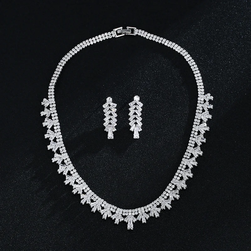 Minimalist Full Paved CZ Bridal Jewelry Set, Sparkling Inlaid Accessories for Women Wedding Formal Dress Single Piece Supply
Minimalist Full Paved CZ Bridal Jewelry Set, Sparkling Inlaid Accessories for Women Wedding Formal Dress Single Piece Supply