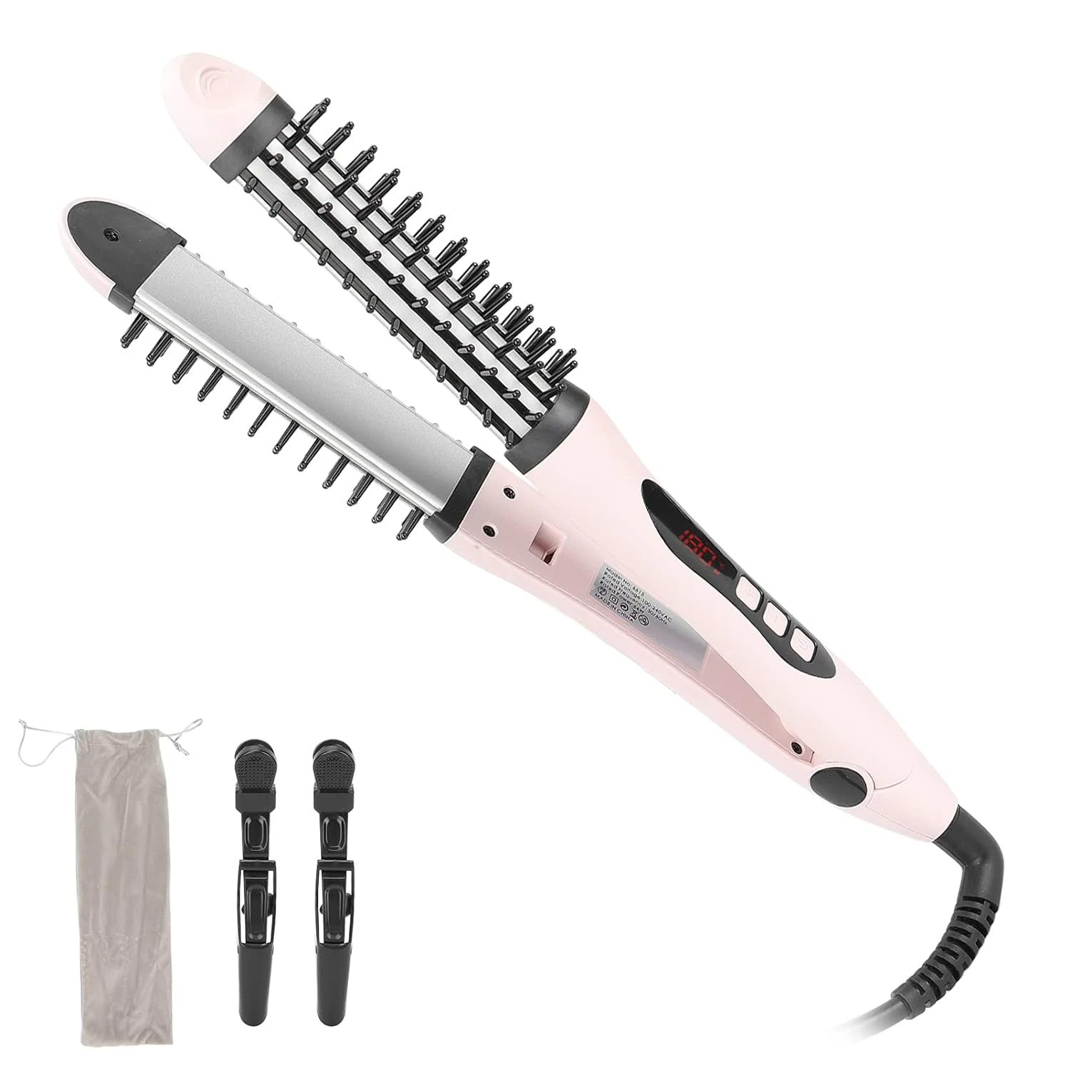 Luxurious Premium Hair Straightener Curling Iron - Professional Styling Tool - Adjustable Heat Settings - Worldwide Use - Includ
Luxurious Premium Hair Straightener Curling Iron - Professional Styling Tool - Adjustable Heat Settings - Worldwide Use - Includ