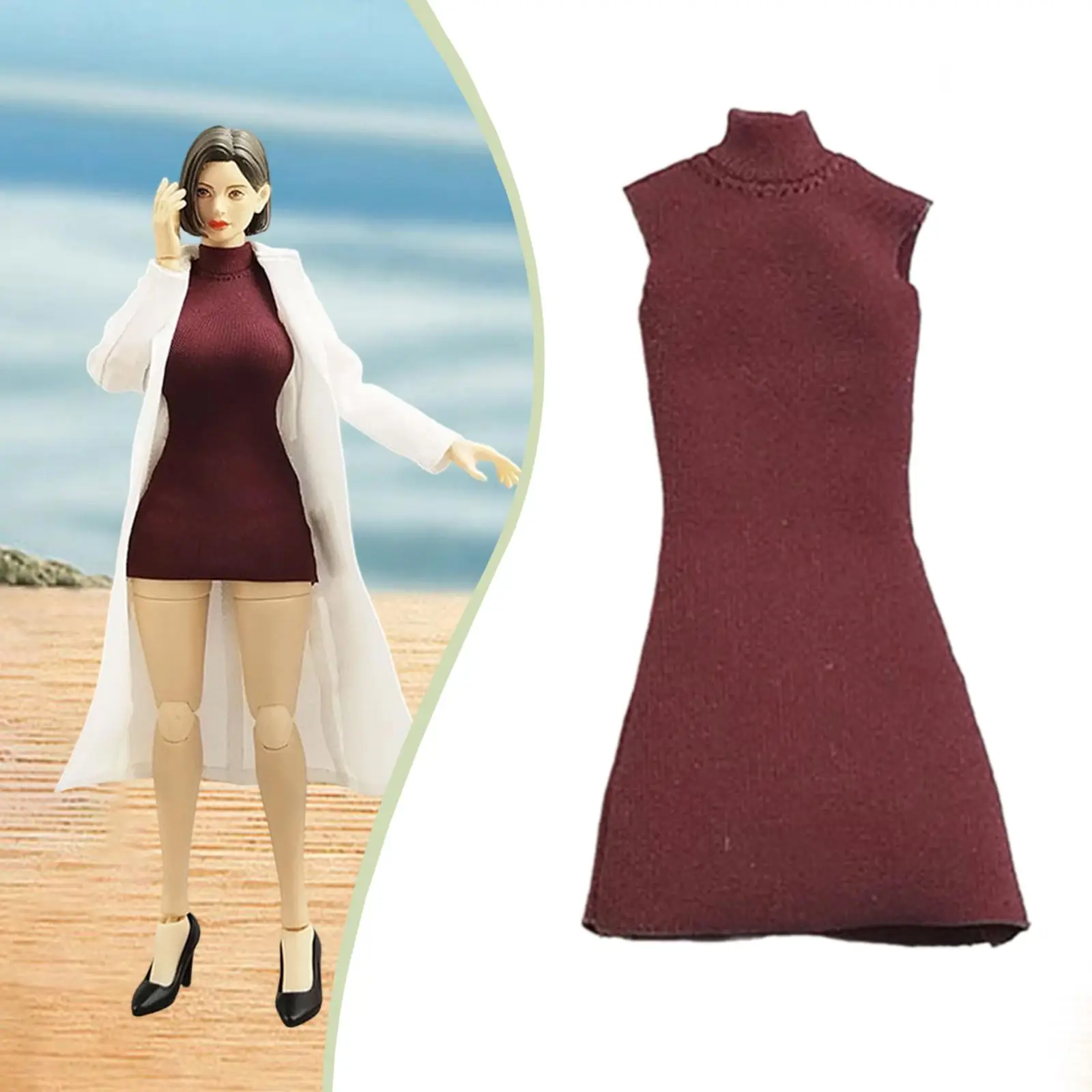 1: Neck Dress Doll Clothes Chic Dress up Miniature Mini Collector Gift Costume Accessories for 6'' Women Action Figure
1: Neck Dress Doll Clothes Chic Dress up Miniature Mini Collector Gift Costume Accessories for 6'' Women Action Figure