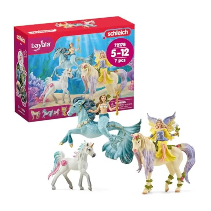 Schleich Bayala - Mermaid, and Fairy Toy Starter Set for Girls and Boys - Cute Fairies and Figures with Accories - Fantasy Figu
Schleich Bayala - Mermaid, and Fairy Toy Starter Set for Girls and Boys - Cute Fairies and Figures with Accories - Fantasy Figu