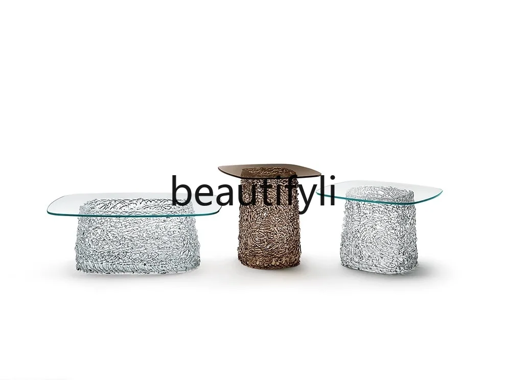 Plexiglass transparent art coffee table coffee Italian minimalist side table coffee table combination
Plexiglass transparent art coffee table coffee Italian minimalist side table coffee table combination