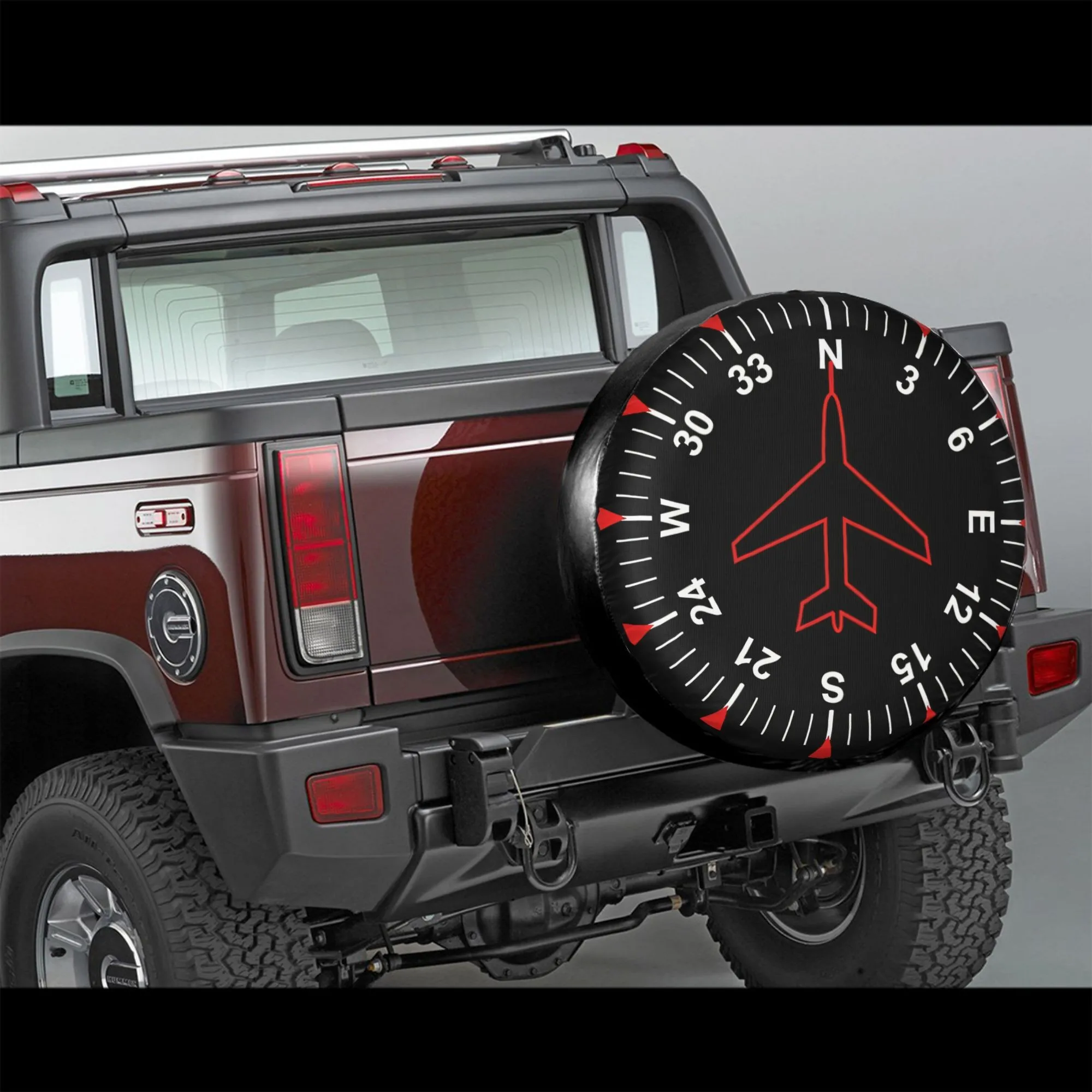 Airplane Compass Graphic Spare Tire Cover Durable Polyester Fit SUV Truck
Airplane Compass Graphic Spare Tire Cover Durable Polyester Fit SUV Truck