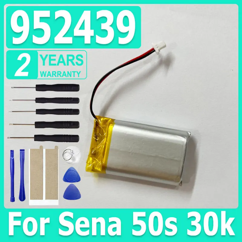 New Hight Quality Battery 952439 1300mAh Battery Suitable For Sena 50s 30k Bluetooth helmet headphone battery + Free Tools
New Hight Quality Battery 952439 1300mAh Battery Suitable For Sena 50s 30k Bluetooth helmet headphone battery + Free Tools