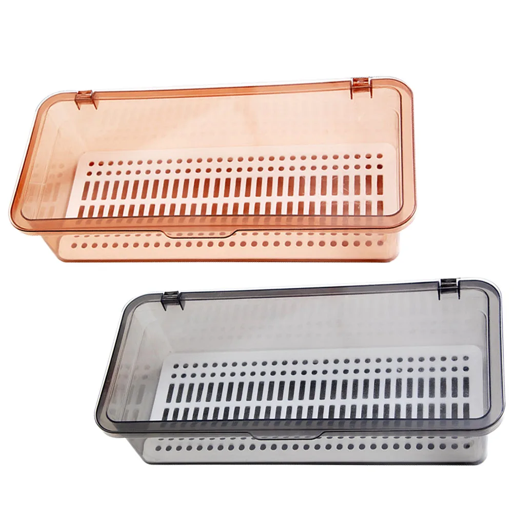 2pcs Chopsticks Storage Box Kitchen Utensil Holder Drying Rack Gray Tea PP Material Long Size Ventilation Organizer Household
2pcs Chopsticks Storage Box Kitchen Utensil Holder Drying Rack Gray Tea PP Material Long Size Ventilation Organizer Household