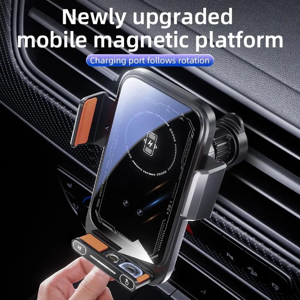 Магнитное зарядное устройство 15 Вт, беспроводной автомобильный держатель для телефона, 66 Вт, магнитный всасывающий порт, быстрая зарядка, умный автоматический автомобильный держатель для телефона
Магнитное зарядное устройство 15 Вт, беспроводной автомобильный держатель для телефона, 66 Вт, магнитный всасывающий порт, быстрая зарядка, умный автоматический автомобильный держатель для телефона