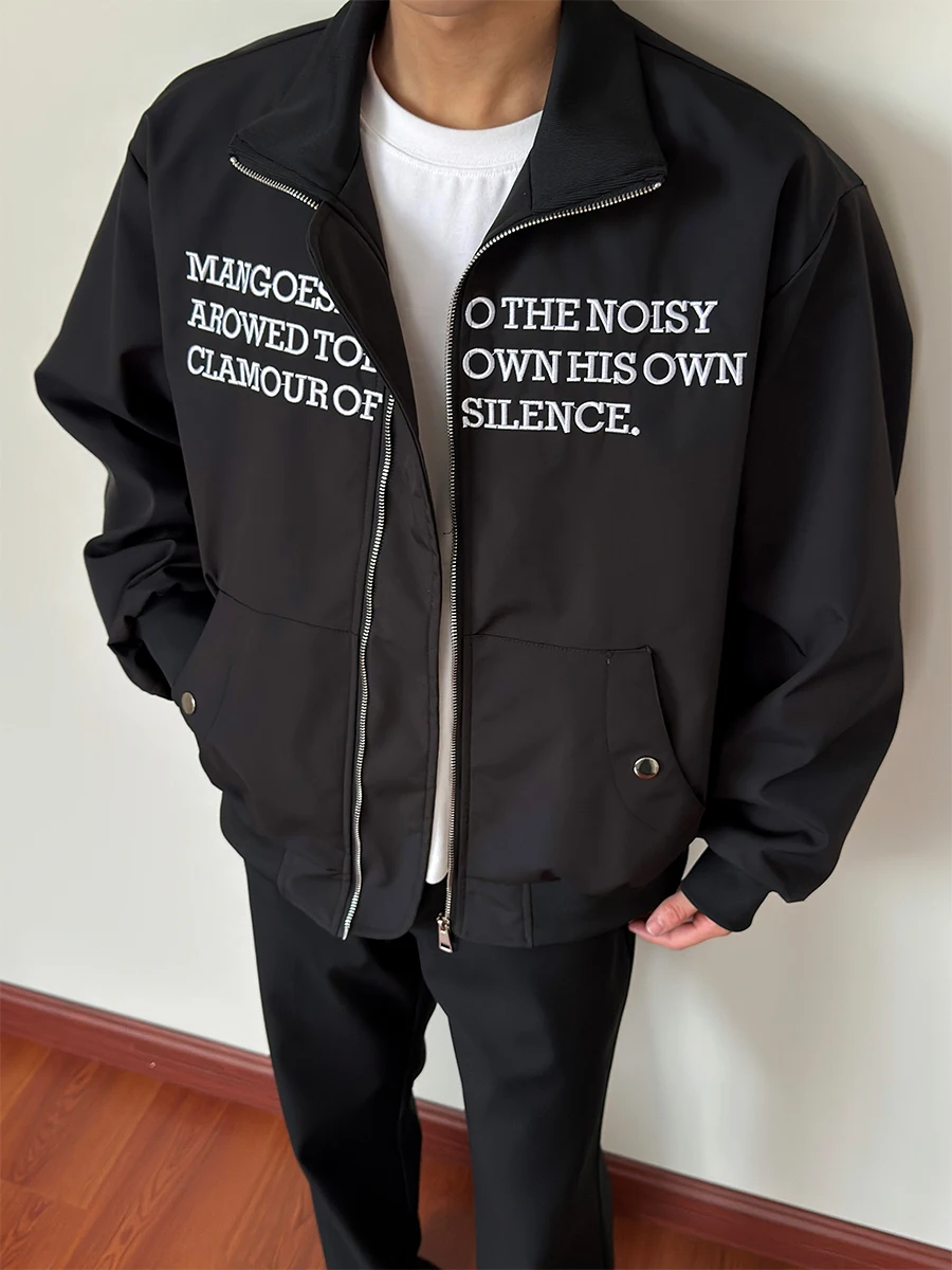 Retro American Ins Embroidered Letter Stand Collar Flight Jaet Men's New Sle Versatile Couple Outerwear Spring Autumn
Retro American Ins Embroidered Letter Stand Collar Flight Jaet Men's New Sle Versatile Couple Outerwear Spring Autumn