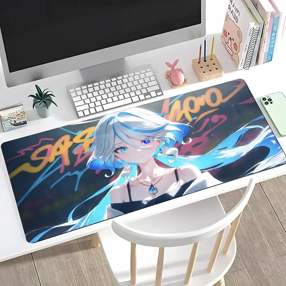 anime Furina2 cool Mouse Pad Mousepad Large Gaming LockEdge Thickened Computer Keyboard Table Desk Mat