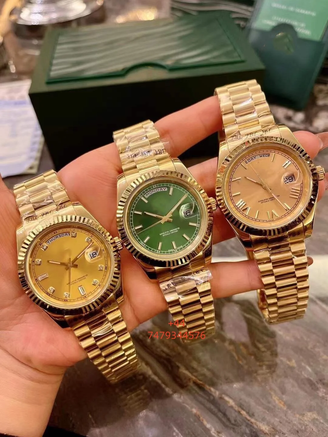 Настраиваемые мужские автоматические механические часы 55645 41 мм класса люкс, золотистого цвета, с драгоценными камнями, в стиле хип-хоп, для бизнеса и отпуска, высококлассные
Настраиваемые мужские автоматические механические часы 55645 41 мм класса люкс, золотистого цвета, с драгоценными камнями, в стиле хип-хоп, для бизнеса и отпуска, высококлассные