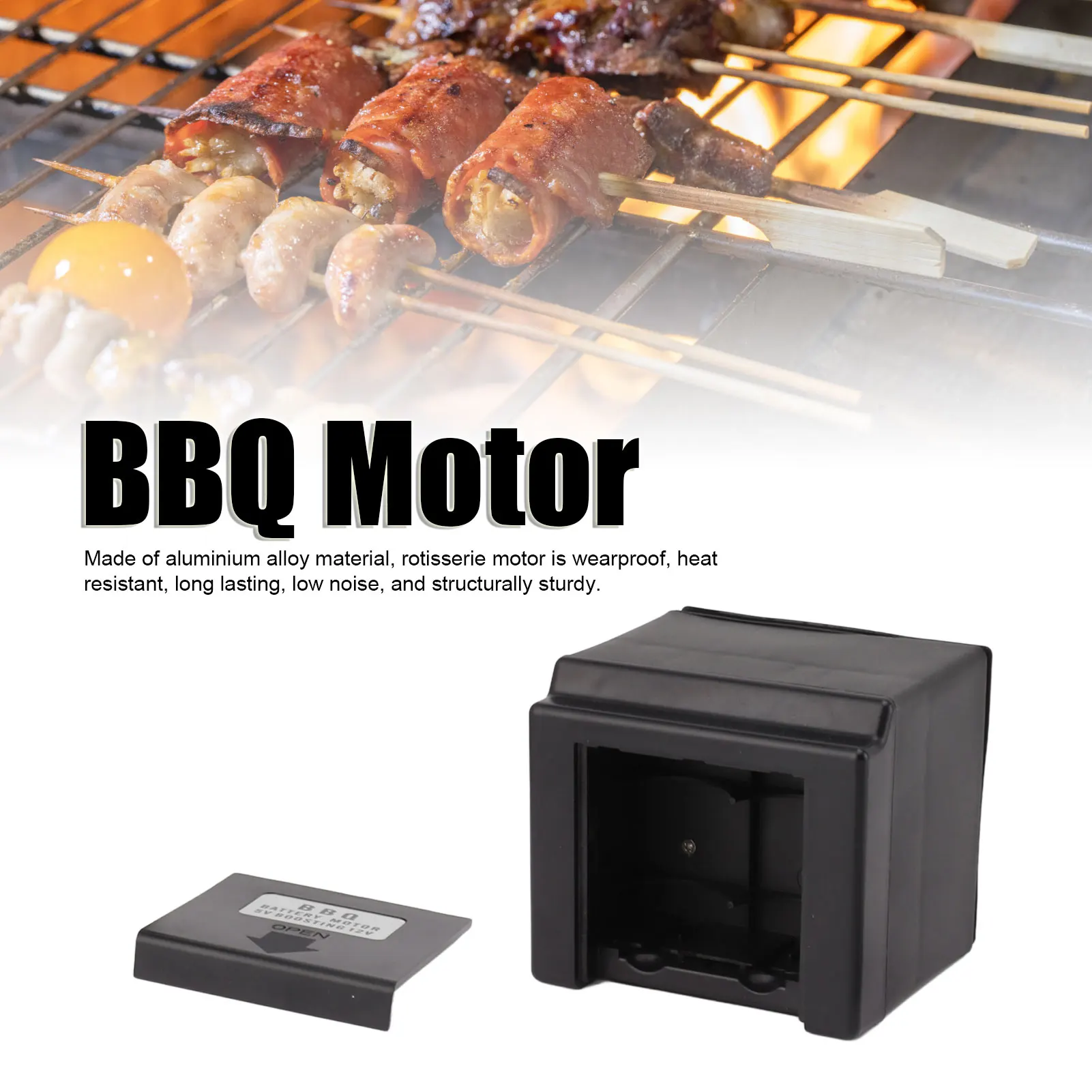 Grill Electric Aluminium Alloy Rotisserie Motor 70KG High Torque Automatic BBQ Rotisserie Motor Waterproof On Off Switch
Grill Electric Aluminium Alloy Rotisserie Motor 70KG High Torque Automatic BBQ Rotisserie Motor Waterproof On Off Switch