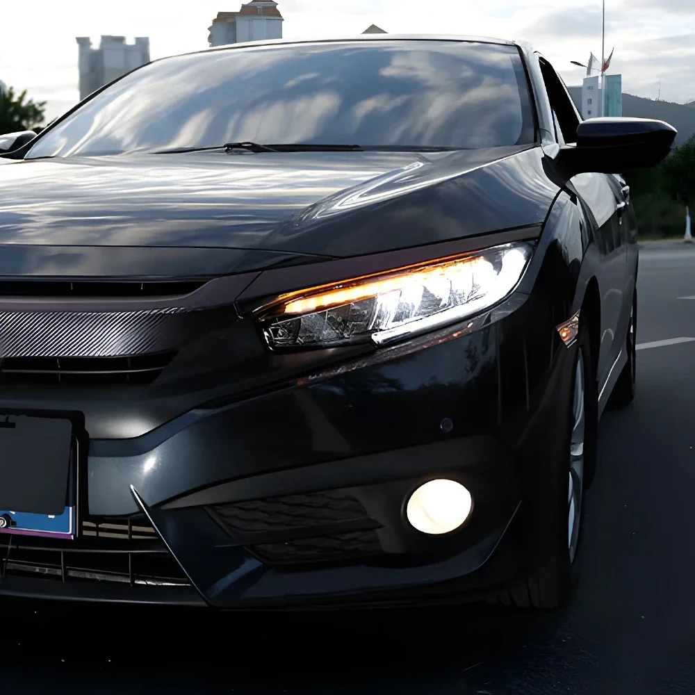 Модифицированная автомобильная фара в сборе для Civic X 10th 2016-2021, обновленная светодиодная автоматическая высокая настройка, мигающий сигнал, аксессуары для передних ламп
Модифицированная автомобильная фара в сборе для Civic X 10th 2016-2021, обновленная светодиодная автоматическая высокая настройка, мигающий сигнал, аксессуары для передних ламп
