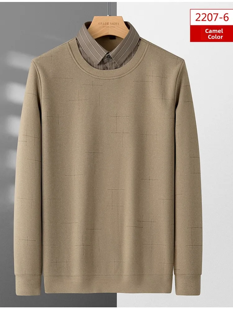 Мужской вязаный свитер из искусственной двух частей Long Sve Fce на подкладке, повседневный, с воротником-стойкой и воротником, теплый, полиэфирное волокно
Мужской вязаный свитер из искусственной двух частей Long Sve Fce на подкладке, повседневный, с воротником-стойкой и воротником, теплый, полиэфирное волокно