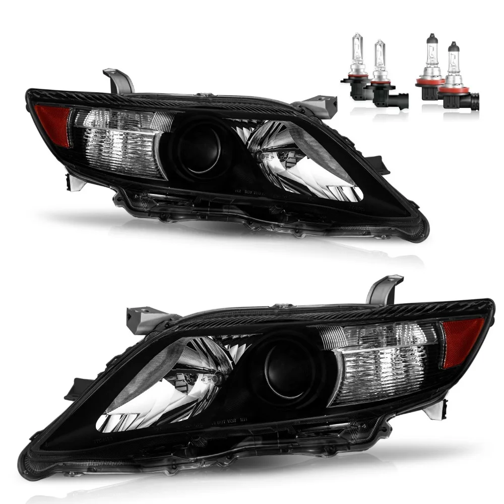 Pair Headlights For 2010-2011 Toyota Camry 4-Door Sedan Black Headlamps W/Bulbs
Pair Headlights For 2010-2011 Toyota Camry 4-Door Sedan Black Headlamps W/Bulbs