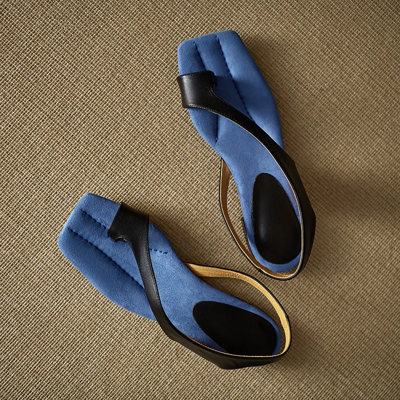 Genuine Cow Leather Women Sandals Square Toe Slippers Party Wedding Office Flat Shoes for Women
Genuine Cow Leather Women Sandals Square Toe Slippers Party Wedding Office Flat Shoes for Women