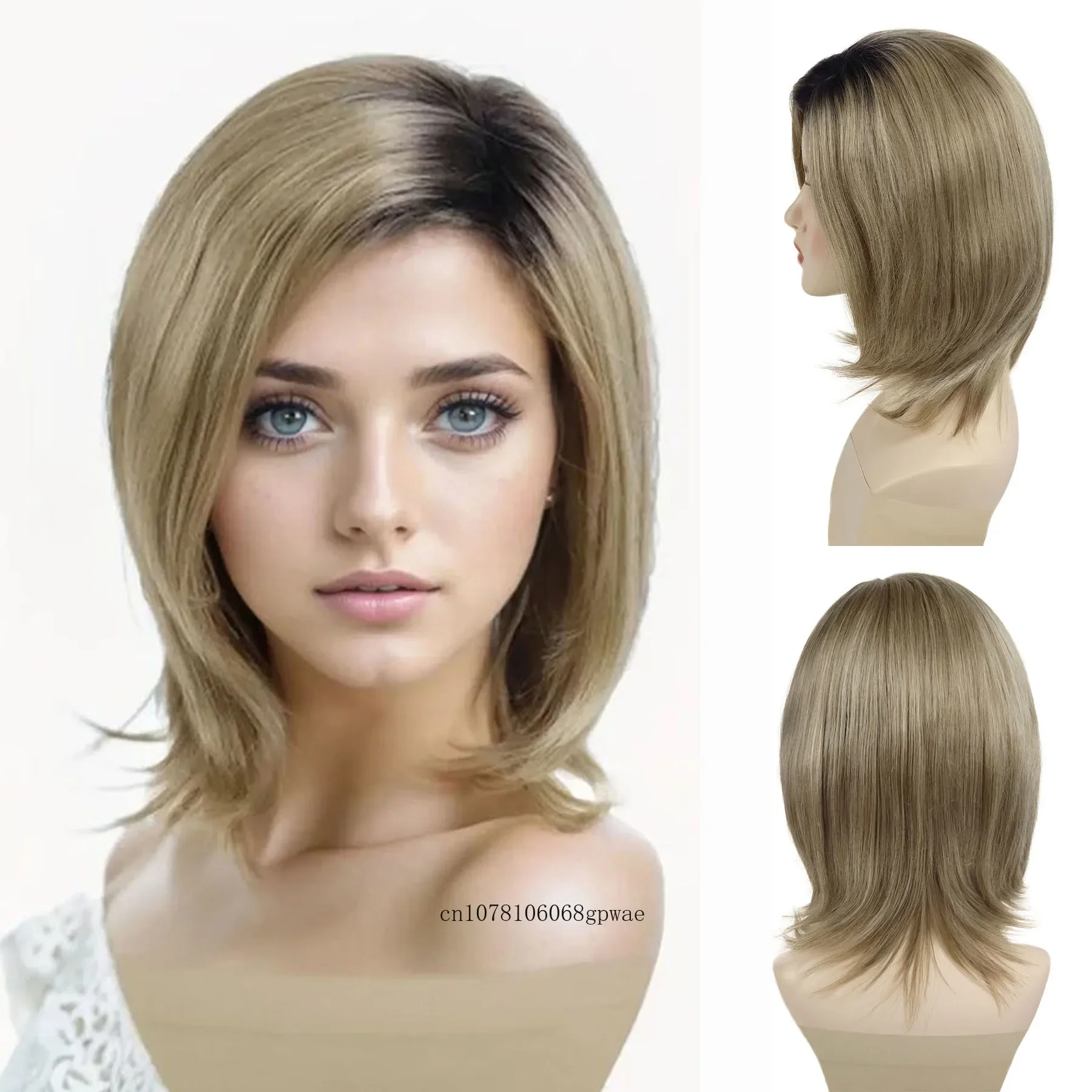 Natural Straight Bob Haircut Synthetic Ombre Blonde Wig Side Part Hair Short Wigs for Women Daily Casual Cosplay Party Costume
Natural Straight Bob Haircut Synthetic Ombre Blonde Wig Side Part Hair Short Wigs for Women Daily Casual Cosplay Party Costume