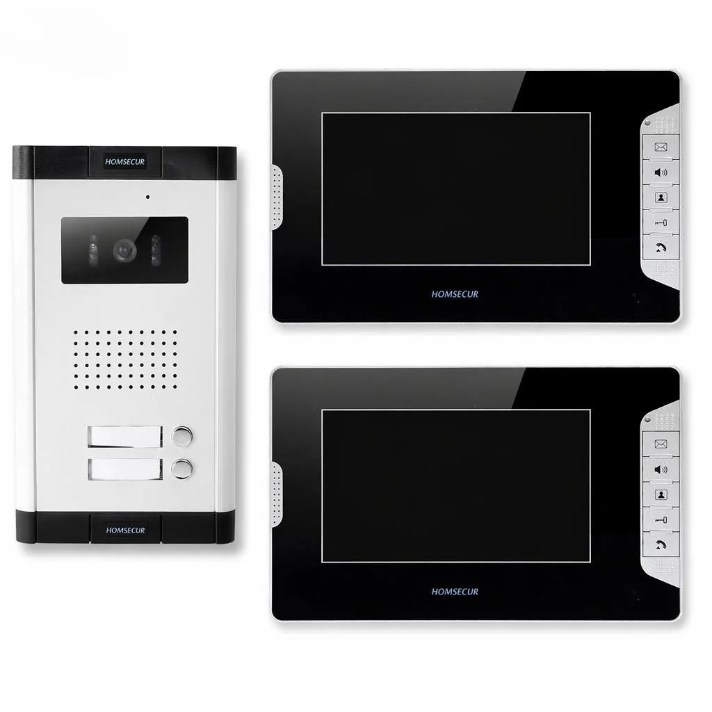 4 Wire 2 Family Video Door Phone Intercom System 7 Inch Monitor Wired Home Security Doorbell Entry Night Vision Camera Kit
4 Wire 2 Family Video Door Phone Intercom System 7 Inch Monitor Wired Home Security Doorbell Entry Night Vision Camera Kit