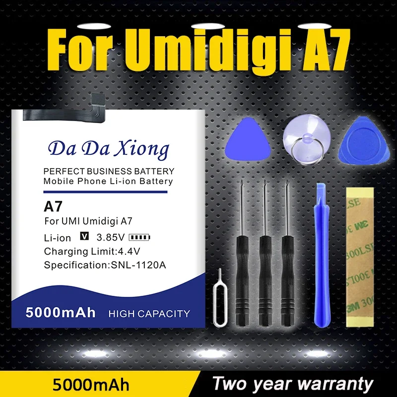 DaDaXiong High Quality Umidigi A7 5000mAh Battery For Umidigi A7 Bateria + Kit Tools
DaDaXiong High Quality Umidigi A7 5000mAh Battery For Umidigi A7 Bateria + Kit Tools