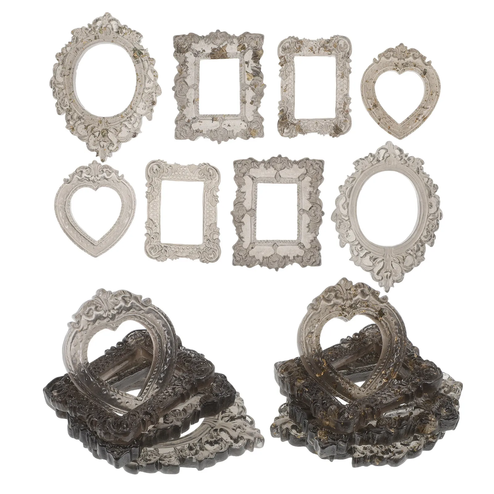 24Pcs Tiny Picture Frames Baroque Style Mini Resin Wood Frames for Miniature Scene Crafting Retro Oil Painting Setup
24Pcs Tiny Picture Frames Baroque Style Mini Resin Wood Frames for Miniature Scene Crafting Retro Oil Painting Setup