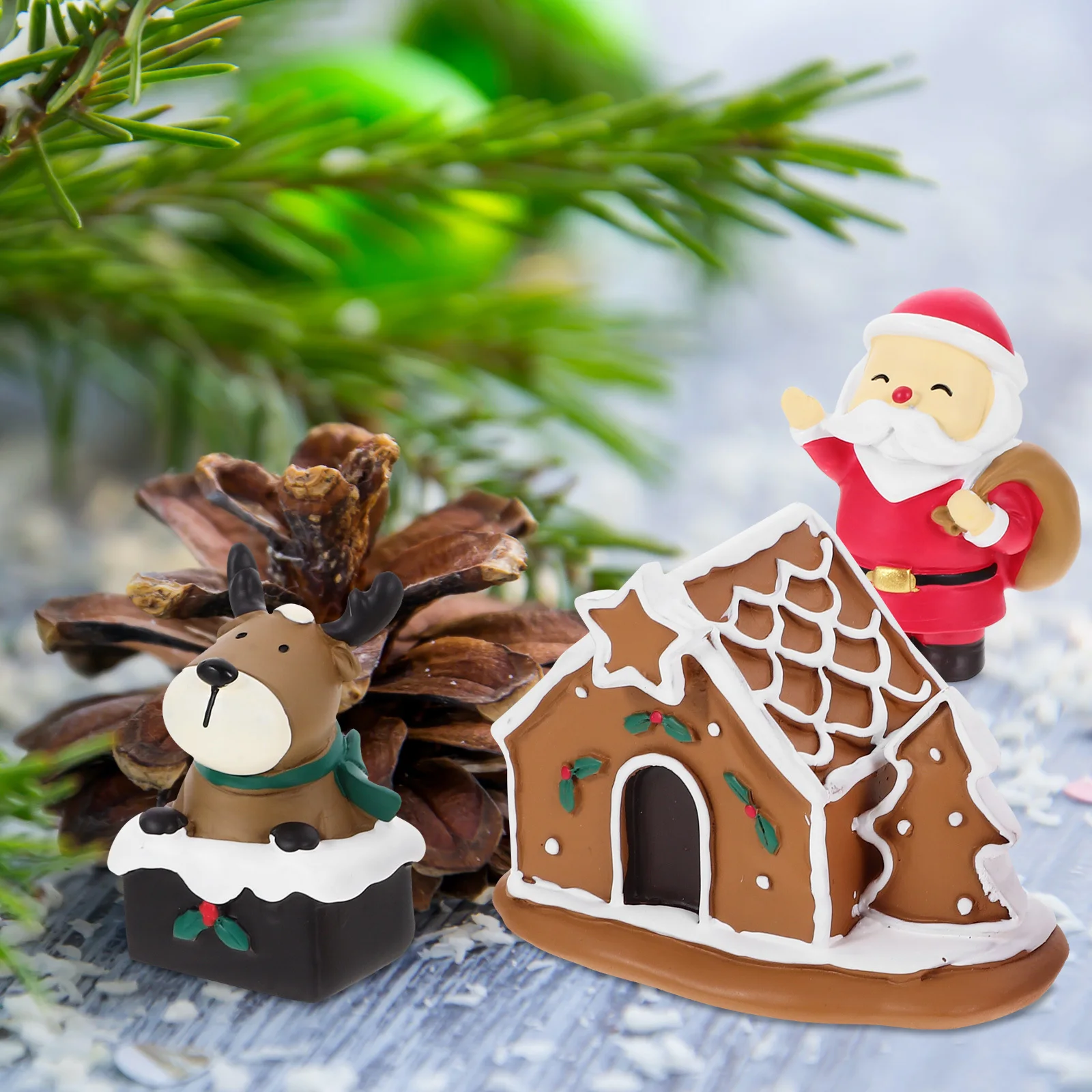 3Pcs Christmas Miniature Decor Resin Micro Landscape Ornaments for Home Desktop Bookshelf Indoor Xmas Decorations Craft Supplies
3Pcs Christmas Miniature Decor Resin Micro Landscape Ornaments for Home Desktop Bookshelf Indoor Xmas Decorations Craft Supplies