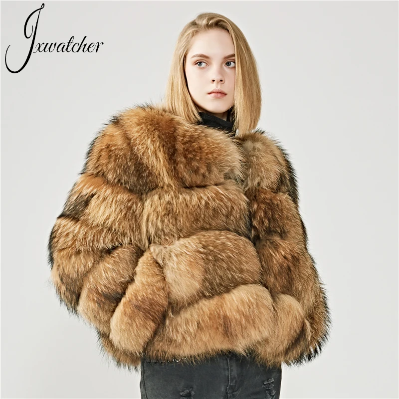 Jxwatcher Women's Natural Raccoon Fur Coat Winter Super Hot Real Fur Jacket Ladies Fluffy Luxury Full Sleeves Raccoon Outwear
Jxwatcher Women's Natural Raccoon Fur Coat Winter Super Hot Real Fur Jacket Ladies Fluffy Luxury Full Sleeves Raccoon Outwear