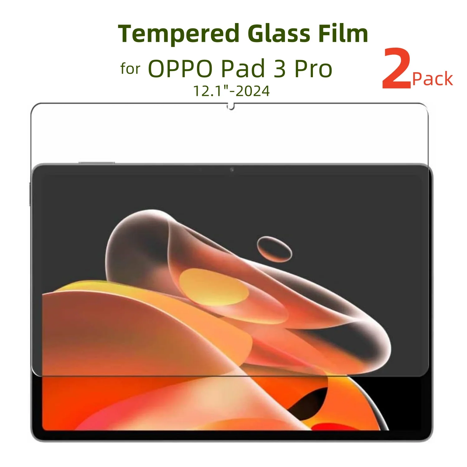 2Pc Tempered Glass Film for OPPO Pad 3 Pro Screen Protector 12.1 Inch 2024 HD Clear Anti-Scratch 9H Hardness 0.33mm Screen Guard
2Pc Tempered Glass Film for OPPO Pad 3 Pro Screen Protector 12.1 Inch 2024 HD Clear Anti-Scratch 9H Hardness 0.33mm Screen Guard