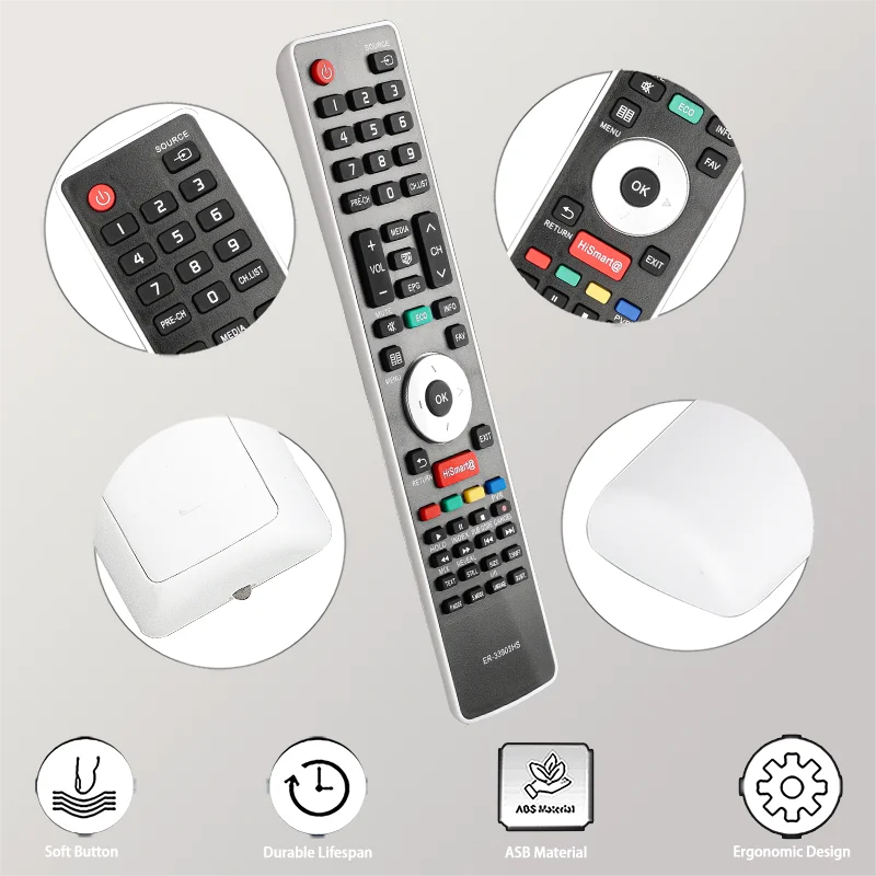 ER-33903HS ER-33903 For Hisense Remote Control Compatible With Hisense TV LHD32K160 LHD50K220 LTDN50K366 LHD32K20DW LHD32K20SEU
ER-33903HS ER-33903 For Hisense Remote Control Compatible With Hisense TV LHD32K160 LHD50K220 LTDN50K366 LHD32K20DW LHD32K20SEU