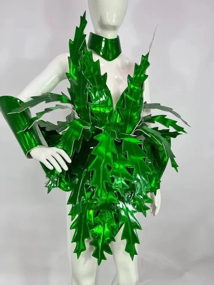 Laser Leather Leaf Armor Performance Clothing Customize Stage Performance Gogo Performance Clothing European and American Exagg
Laser Leather Leaf Armor Performance Clothing Customize Stage Performance Gogo Performance Clothing European and American Exagg