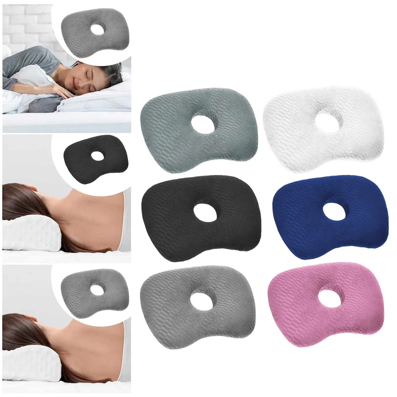 Piercing Pillow Neck Head Support Washable Relaxation Pierced Ears Support Curved Side Pillow Ear Cushion for Ear Inflammation
Piercing Pillow Neck Head Support Washable Relaxation Pierced Ears Support Curved Side Pillow Ear Cushion for Ear Inflammation