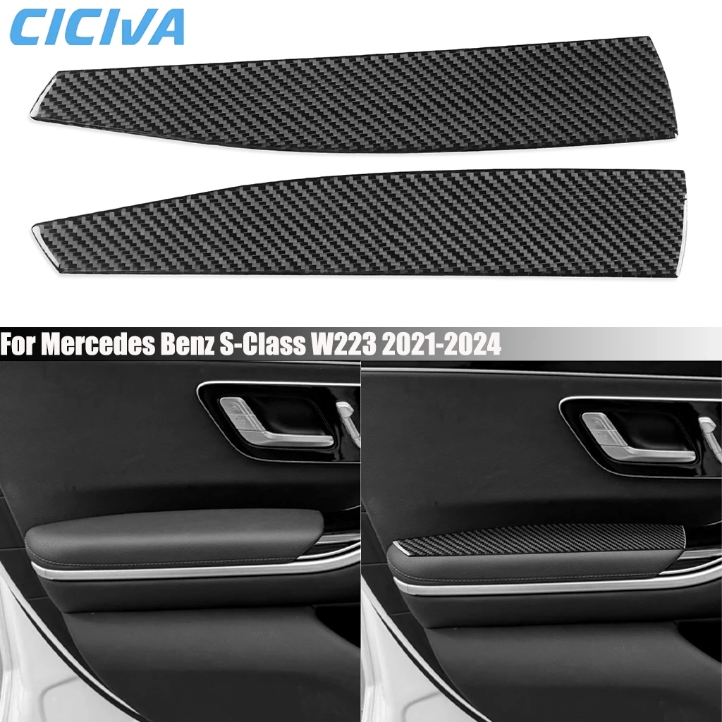 Carbon Fiber Car Accessories Door Armrest Decorative Cover Sticker Interior Trim For Mercedes Benz S-Class W223 2021 2022-2024
Carbon Fiber Car Accessories Door Armrest Decorative Cover Sticker Interior Trim For Mercedes Benz S-Class W223 2021 2022-2024
