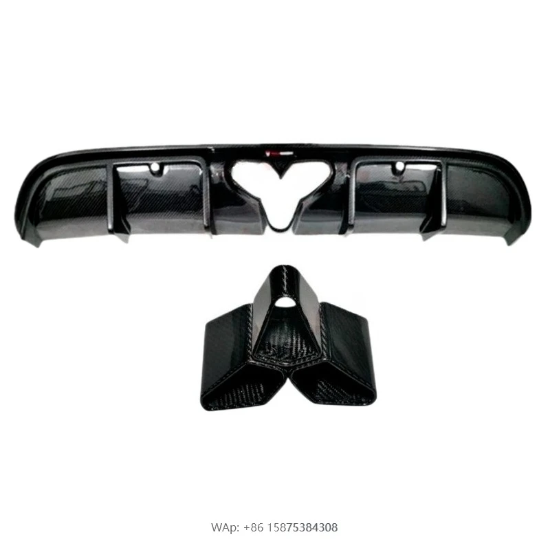 High Quality takd Style Dry Carbon Fiber Rear Diffuser Exhaust Pipe for 718 Boxster Car Bumpers
High Quality takd Style Dry Carbon Fiber Rear Diffuser Exhaust Pipe for 718 Boxster Car Bumpers