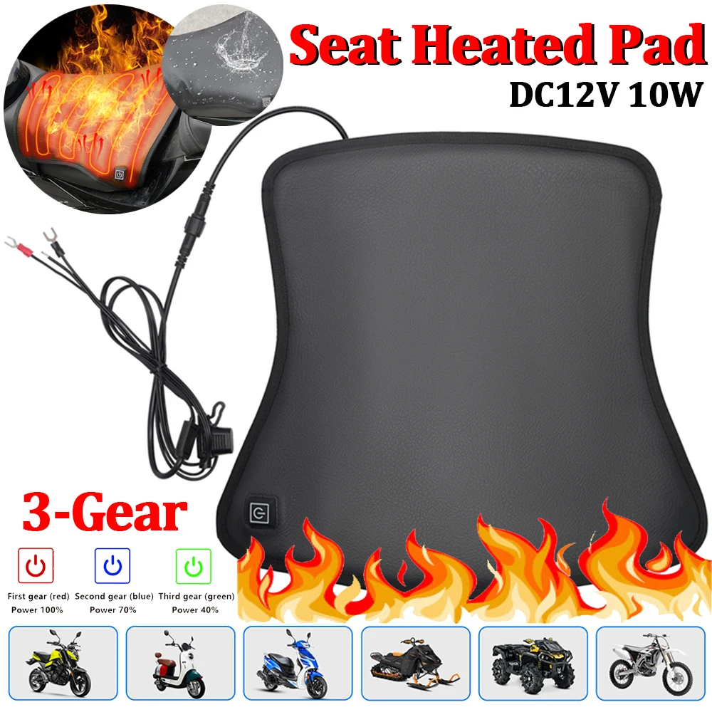 Motorcycle Seat Heated Pad 3-Gear Temperature Control Heating Cushion Leather Surface Waterproof Motorbike Cushion for Winter
Motorcycle Seat Heated Pad 3-Gear Temperature Control Heating Cushion Leather Surface Waterproof Motorbike Cushion for Winter