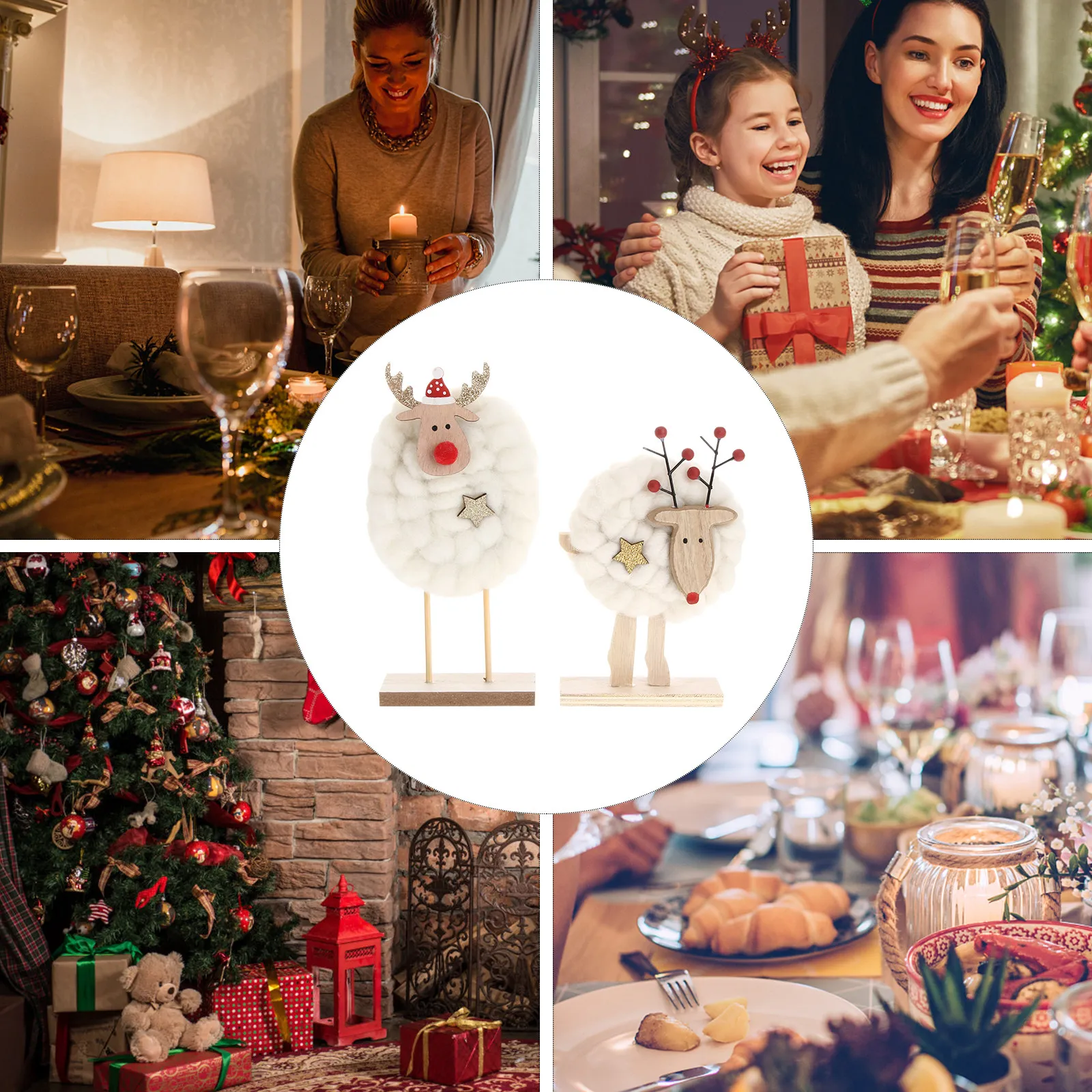 2 шт. войлочные фигурки овец, милый мультяшный дизайн, рождественское украшение для дома, офиса, вечеринки, настольный декор для витрин
2 шт. войлочные фигурки овец, милый мультяшный дизайн, рождественское украшение для дома, офиса, вечеринки, настольный декор для витрин