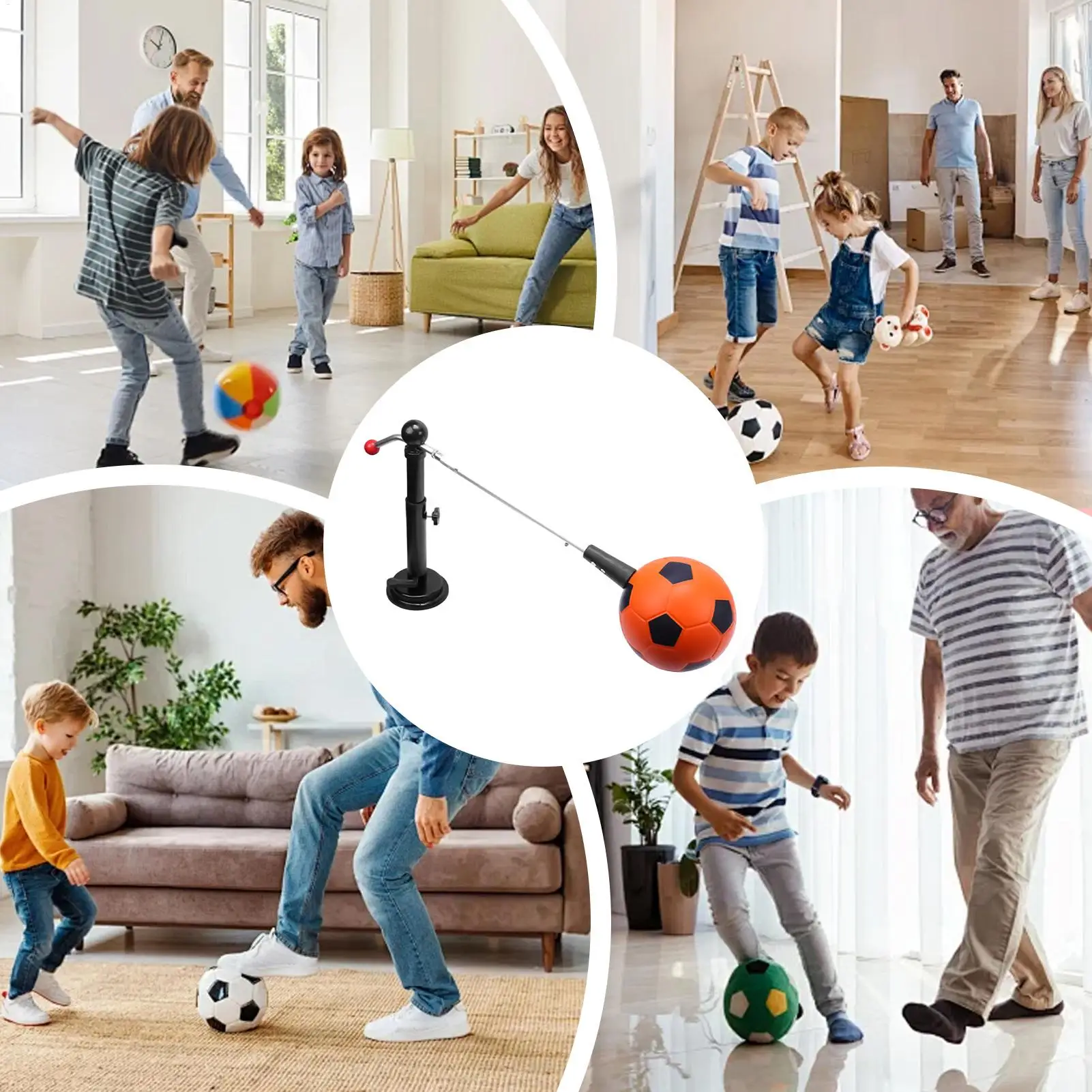 Soccer Kick Back Trainer 360 Rotating Agility Training Equipment Indoor Soccer Ball Kicking Drills For Dribbling Passing Rhythm
Soccer Kick Back Trainer 360 Rotating Agility Training Equipment Indoor Soccer Ball Kicking Drills For Dribbling Passing Rhythm