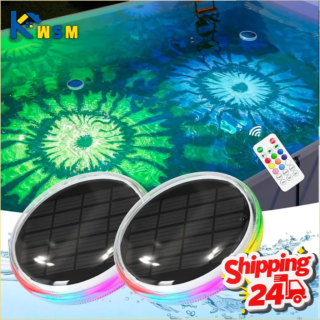 Solar Floating Pool Lights Color Changing Dynamic Light Show 3 Modes Remote Control Waterproof Submersible for Ambiance Decor
Solar Floating Pool Lights Color Changing Dynamic Light Show 3 Modes Remote Control Waterproof Submersible for Ambiance Decor