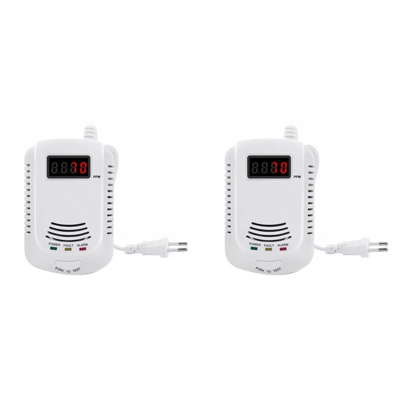 【HOT】2X Gas Detector, Gas Alarm Sensor Methane Propane, Gas Leak Detector LCD Security, EU Plug
【HOT】2X Gas Detector, Gas Alarm Sensor Methane Propane, Gas Leak Detector LCD Security, EU Plug