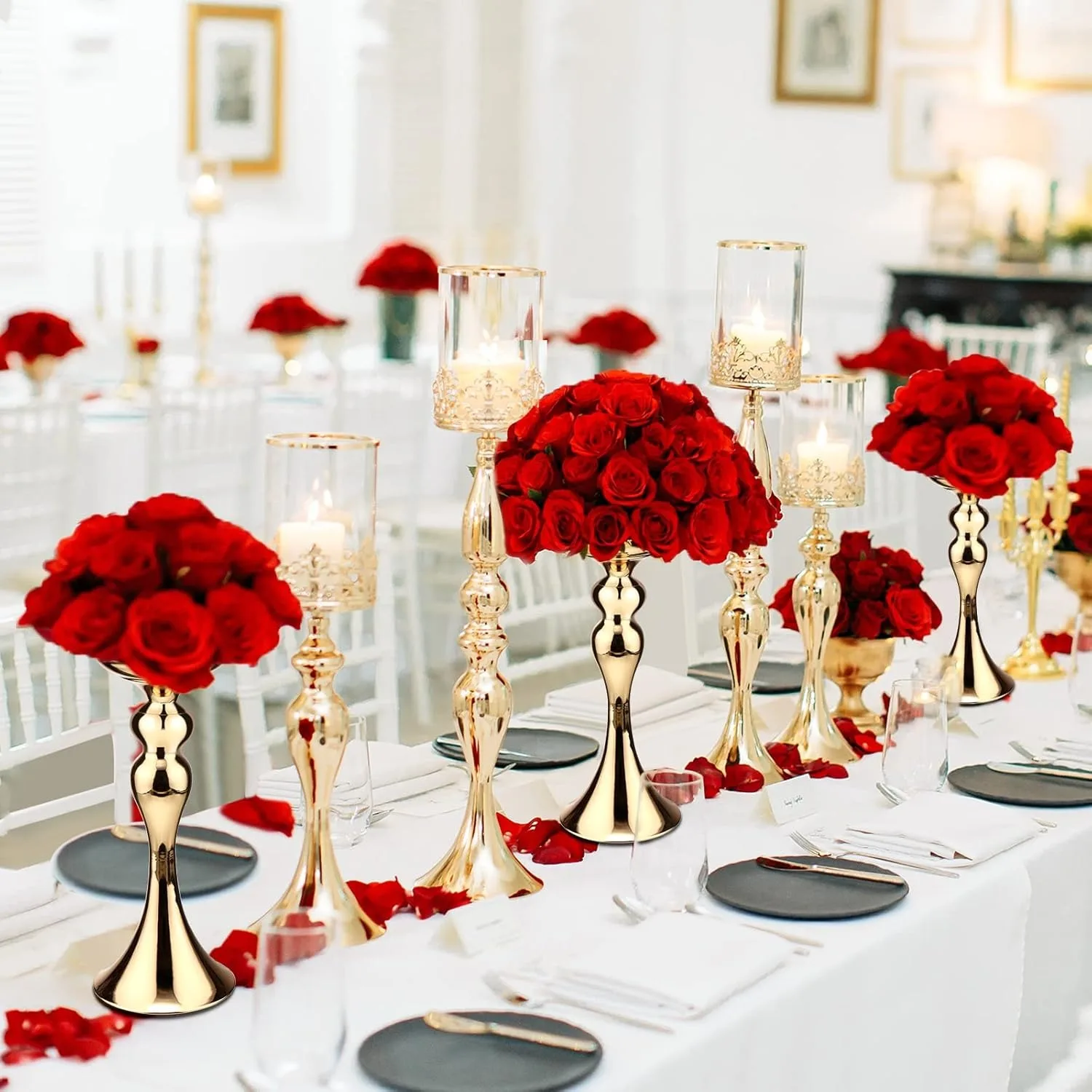 1pcsCandle Holders Christmas Decorations Wedding Centerpieces Lantern Stand Home Gold Flower Vase Table Centerpiece Event Flowe
1pcsCandle Holders Christmas Decorations Wedding Centerpieces Lantern Stand Home Gold Flower Vase Table Centerpiece Event Flowe