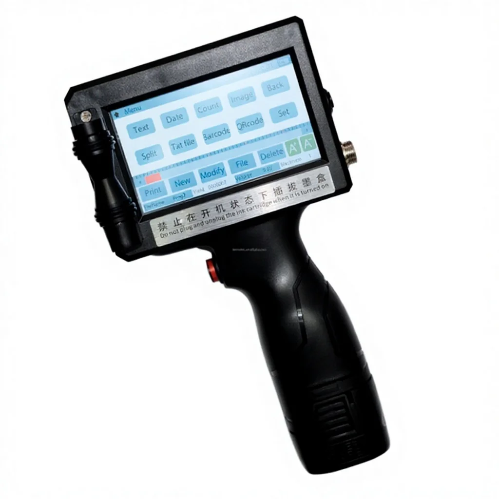 In Stock P5 Handheld Inkjet Printer For Cartons & Plastic Packaging Expiry Date & Batch QR Code Coding Machine Battery-Driven