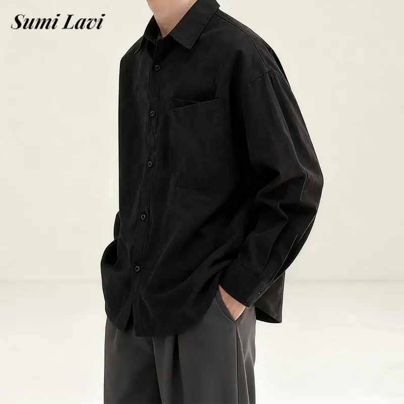 Spring Autumn Casual Breathable Shirts Mens Long Sleeve Buttoned Lapel Vintage Cardigan Tops Men Clothes Fashionable Loose Shirt
Spring Autumn Casual Breathable Shirts Mens Long Sleeve Buttoned Lapel Vintage Cardigan Tops Men Clothes Fashionable Loose Shirt