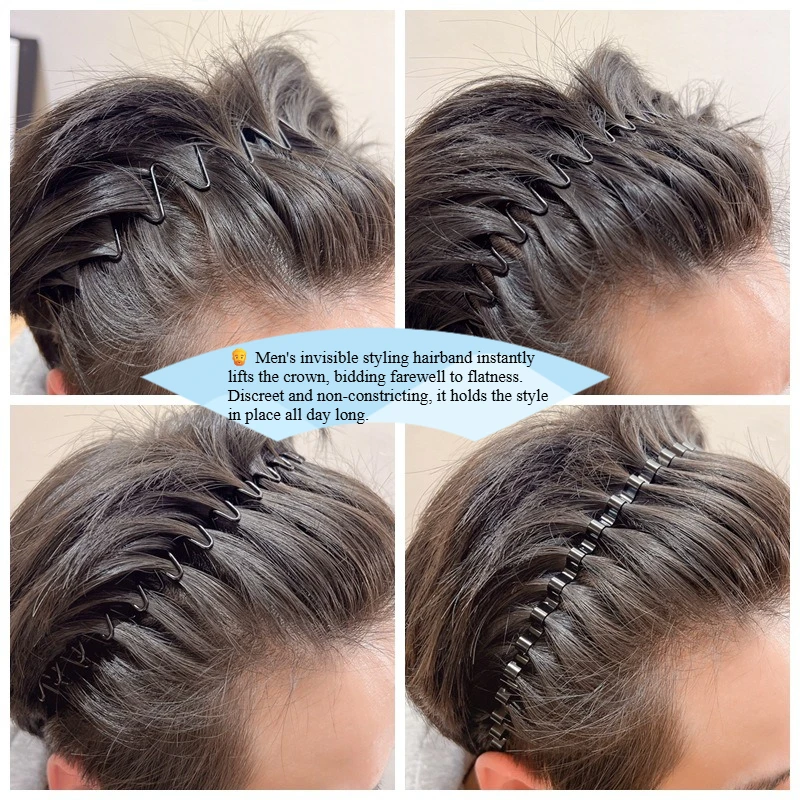 Men's Invisible Sports Headband for Men's Hairstyles Trendy Men's Slicked-Back Waves Anti-Slip Hair Accessory for Women
Men's Invisible Sports Headband for Men's Hairstyles Trendy Men's Slicked-Back Waves Anti-Slip Hair Accessory for Women